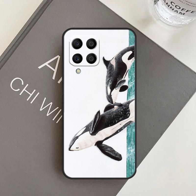 Orcas Whale Case For Samsung Galaxy M31 M11 M34 M13 M53 M51 M14 M54 M12 M32 M52 M16 M36 M56 M15 M35 M55