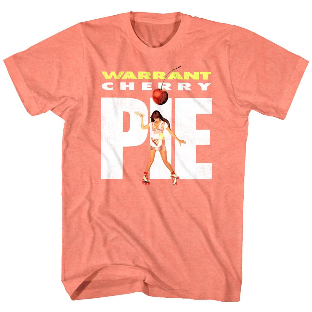 Warrant Sweet Cherry Pie Waitress Men T Shirt Roller Skates Rock Band Music XL
