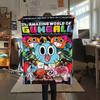 Gumball-Print Flanelldecke, Hohe Qualität, Bequem für alle Jahreszeiten, Heimdekoration, Wärme und Komfort