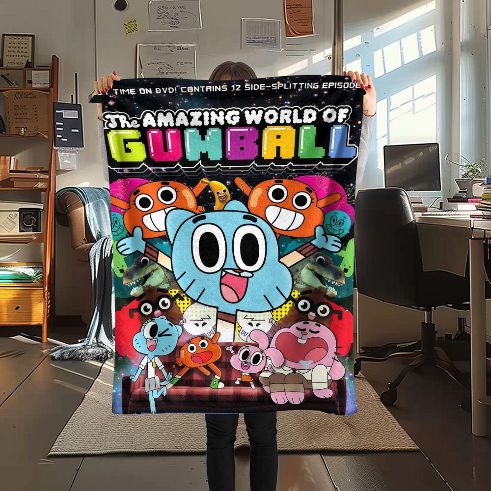 Gumball-Print Flanelldecke, Hohe Qualität, Bequem für alle Jahreszeiten, Heimdekoration, Wärme und Komfort