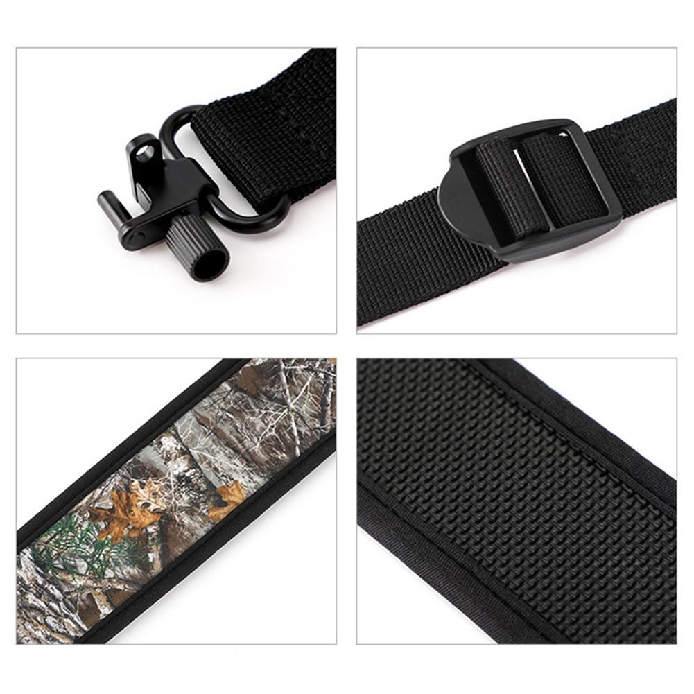 Two Point Camouflage Hunting Sling with Swivels Non-slip Shoulder Padding Strap