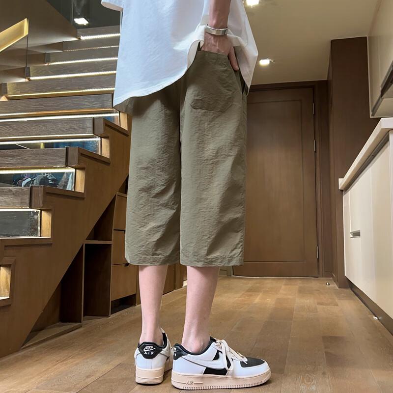 Men's Summer Multi-Pocket Cargo Capri Pants