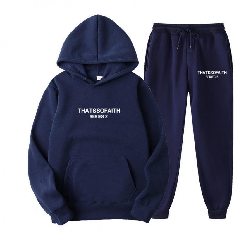 Independent Station Europe and the United States popular women's clothing letter printing hooded sweater fashion casual hair grabbing trousers set