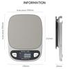 Balanza de Cocina Digital WH-B33 6/12Kg Alta Precisión Pantalla LCD Electrónica para Alimentos Panel de Acero Inoxidable Herramienta de Cocina Portátil