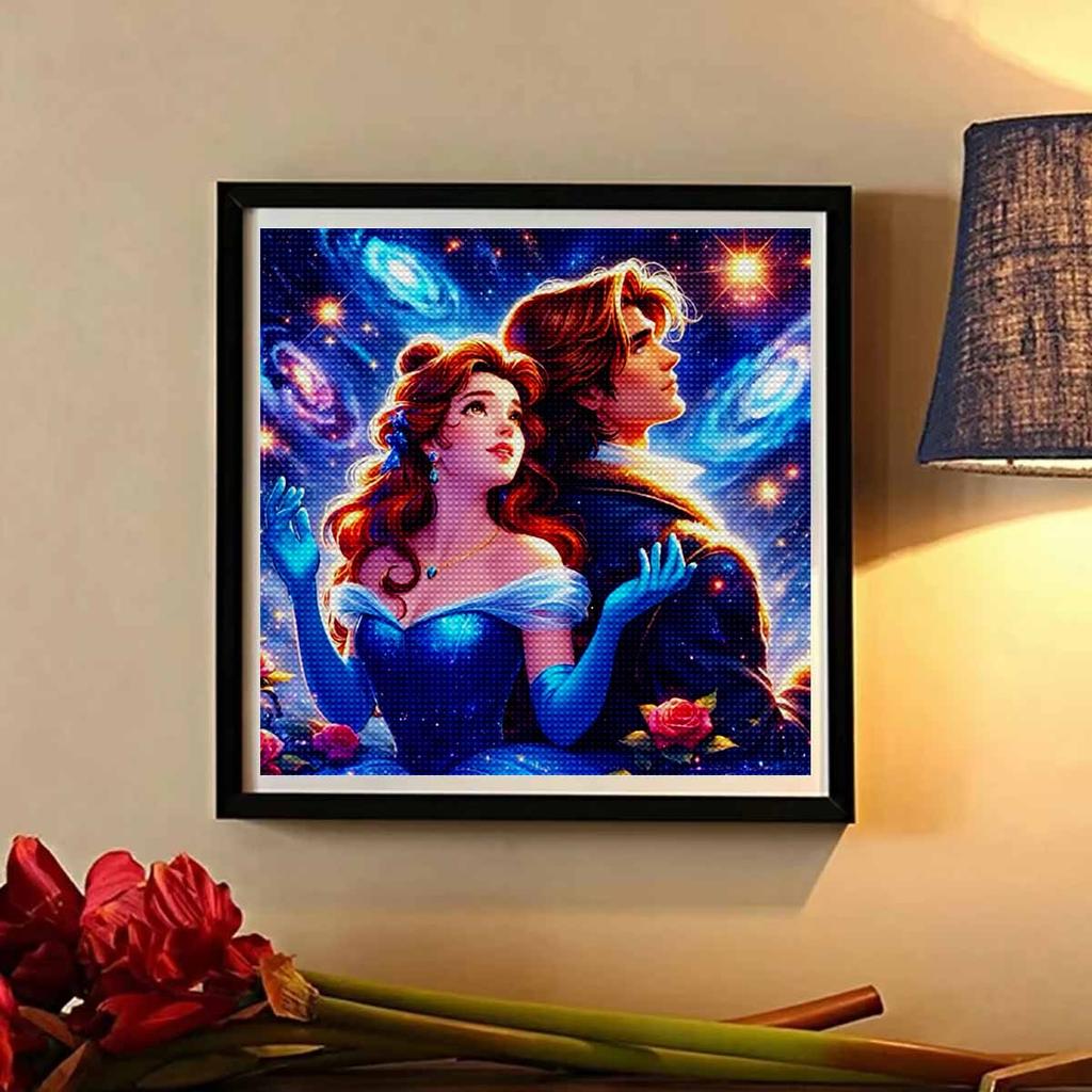 Disney 5D Diamond Painting Princess and Prince Cross Stitch Mosaic Kit Home Decor Wall Sticker DIY Handmade Gift