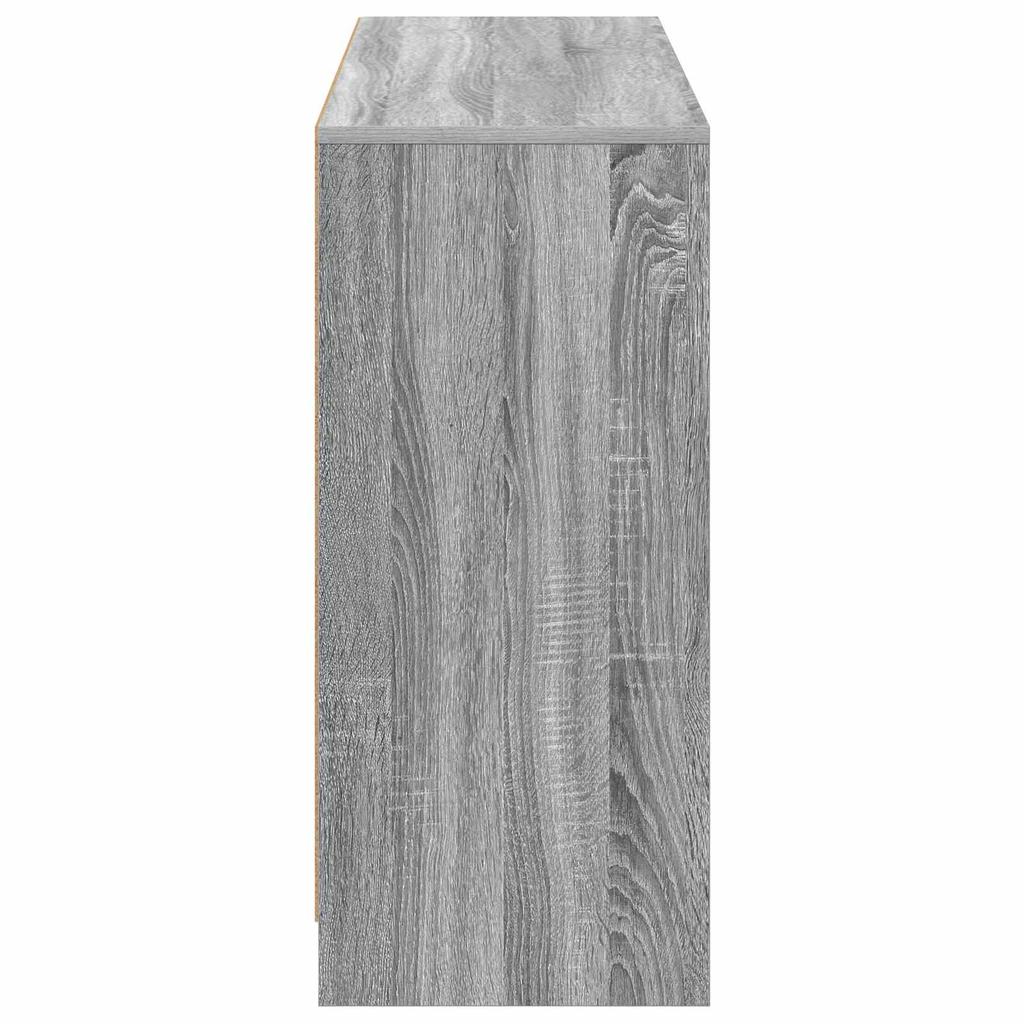 Sideboard with Drawers Grey Sonoma 102 x 32 x 73.5 cm