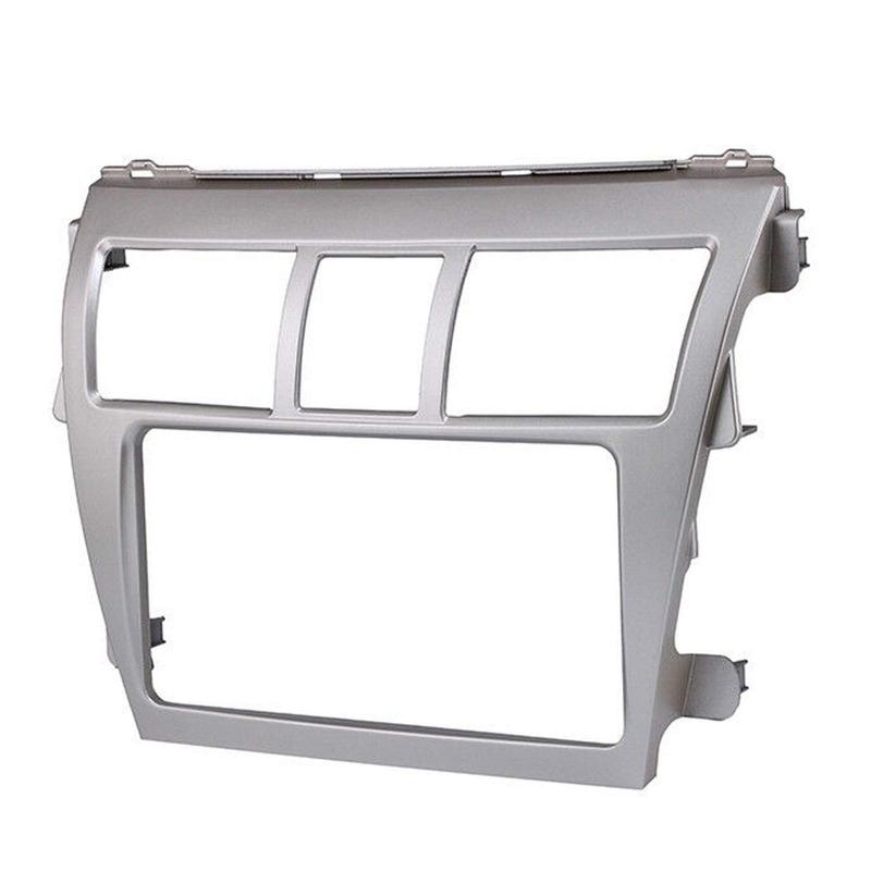 Car Radio Fascia Panel for Toyota Vios Yaris Sedan Belta Frame Stereo Mount Trim Kit Face Plate Audio DVD Navigation 2 Din