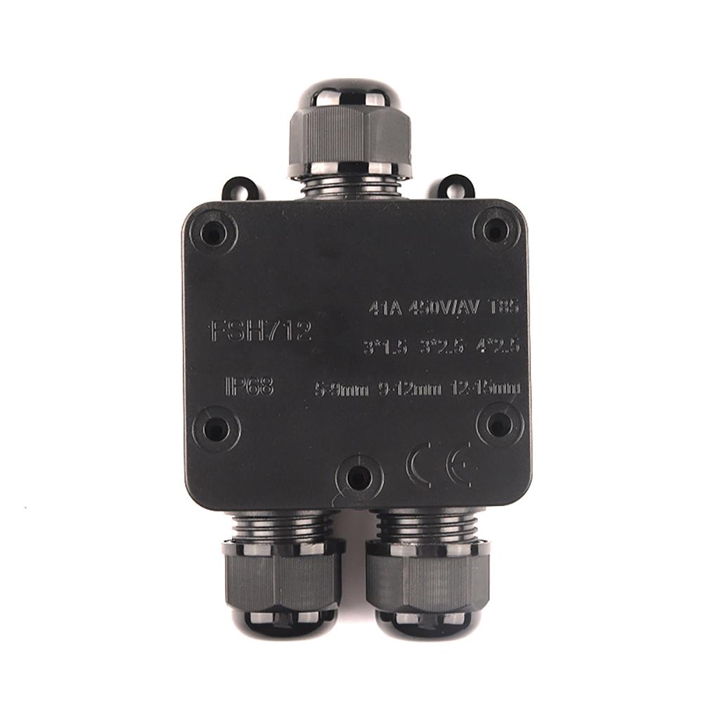 2/3 Way Electrical Outdoor Waterproof Cable Wire Connector IP68 41A/450V Junction Box With Terminal for Light Wiring Accessories