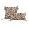 Retro European Style Cotton Linen Flower Cushion Pillowcase Living Room Sofa Backrest High Precision Jacquard Cushion Cover