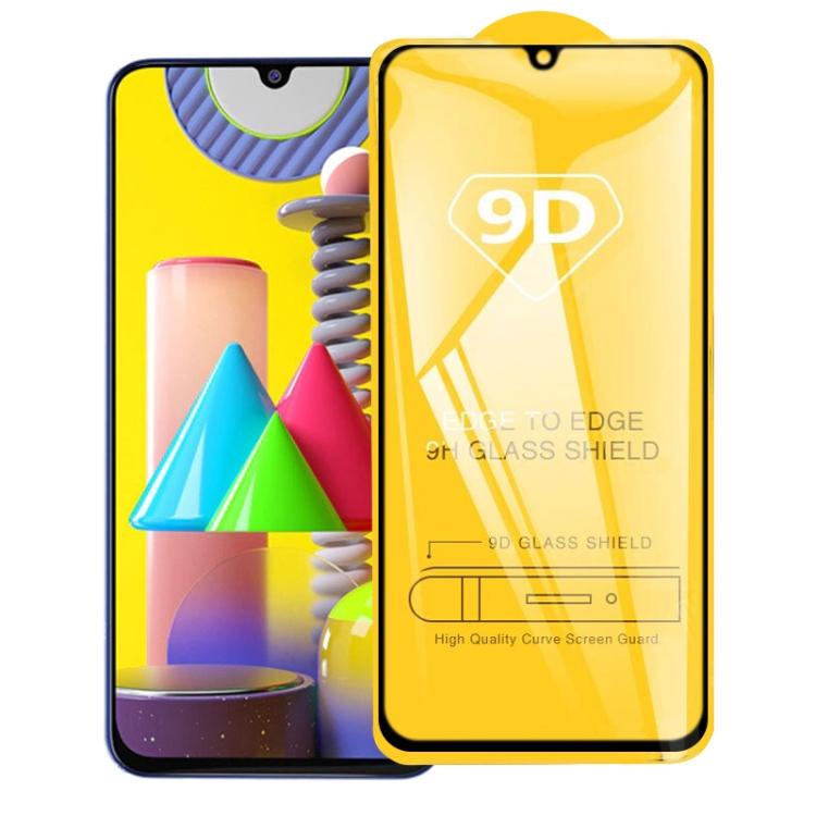 Película de Vidro Temperado 9D Full Glue Tela Cheia para Samsung Galaxy M31 Prime
