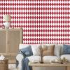 Harlequin Diamonds Wallpaper Red, White and Coral 50x1000