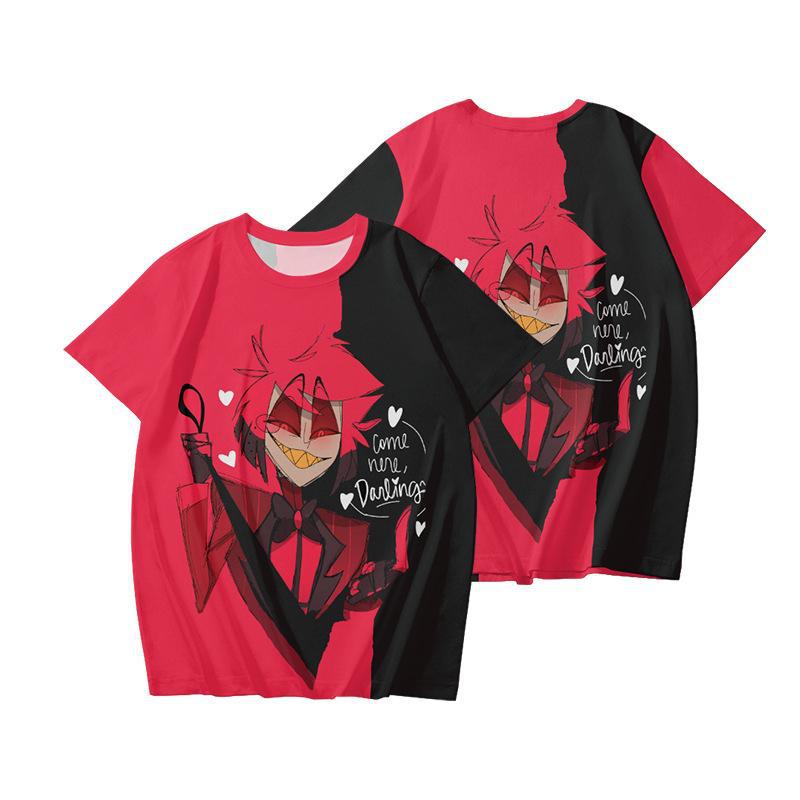 Adult cartoon trendy printed personalized casual T-shirt men