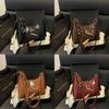 Pu Duffle Bag For Women With Top Zipper Closure And Inner Pocket For Daily Use