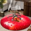 Wet Apple Close-up round carpet Chair cushion Round Entryway Rug, Soft Round Rugs for Living Room, Bedroom, Circle Carpet decor gifts