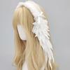 Stylish Wing Headpiece Proms Birthday Cosplay Hairbands White Headwear Halloween Bows Adorkable Hair Headwear