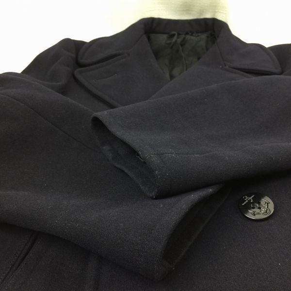 USED/60s-70s Vintage US Navy DSA-1-8223 P-Coat 8-Button Dark Navy Size 36R