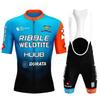 HUUB Set Maglia da Ciclismo a Maniche Corte da Uomo Asciugatura Rapida Abbigliamento per Mountain Bike Strada Sentiero