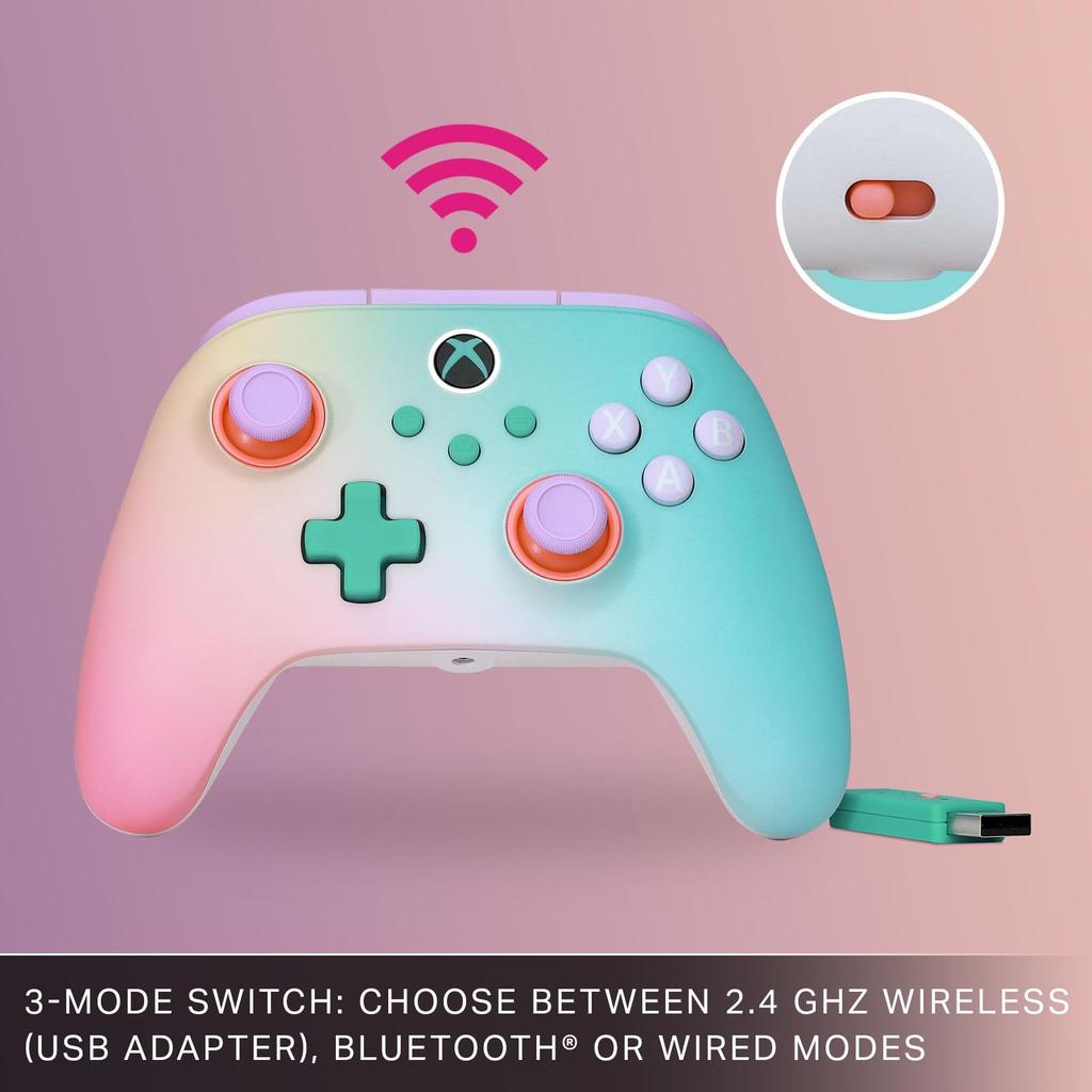 Licensed Xbox PowerA Advantage Wireless Controller for Xbox Series Beach Vibes [Officially Product] XS - XBGP0566-01 [2-Year Warranty]