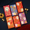6pcs Chinese Style 2025 Snake Year Red Envelopes Traditional Money Packet  Celebration Party