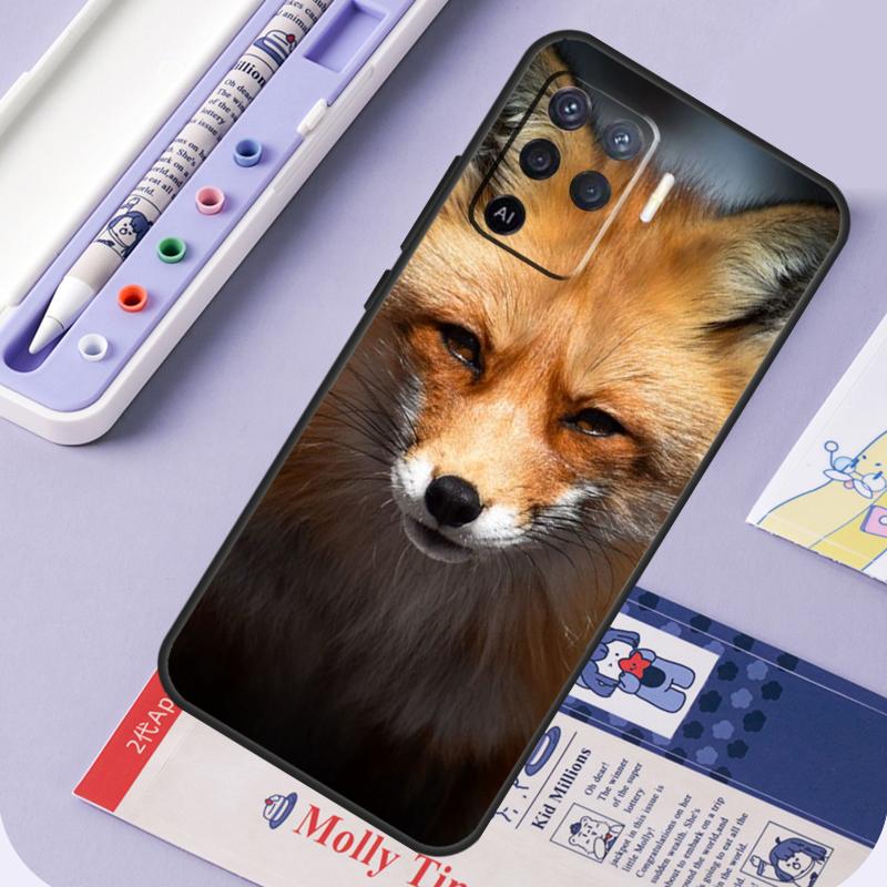 Cute Fox In Autumn For Oppo A40 A60 A80 A94 A74 A54 A15 A18 A38 A58 A78 A98 A16 A76 A96 A57 A17 A77 A5 Pro Case