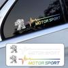 2Pcs Car Body Trunk Window Logo Sticker Decal Decor For Peugeot 5008 508 408 4008 308 3008 208 2008 Landtrek Rifter Valve cap