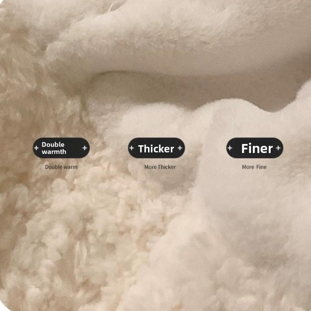 Thickened Little Sheep Plush Hat Warm Animals Beanie Hats Kawaii Ear Protection Hat  Girls