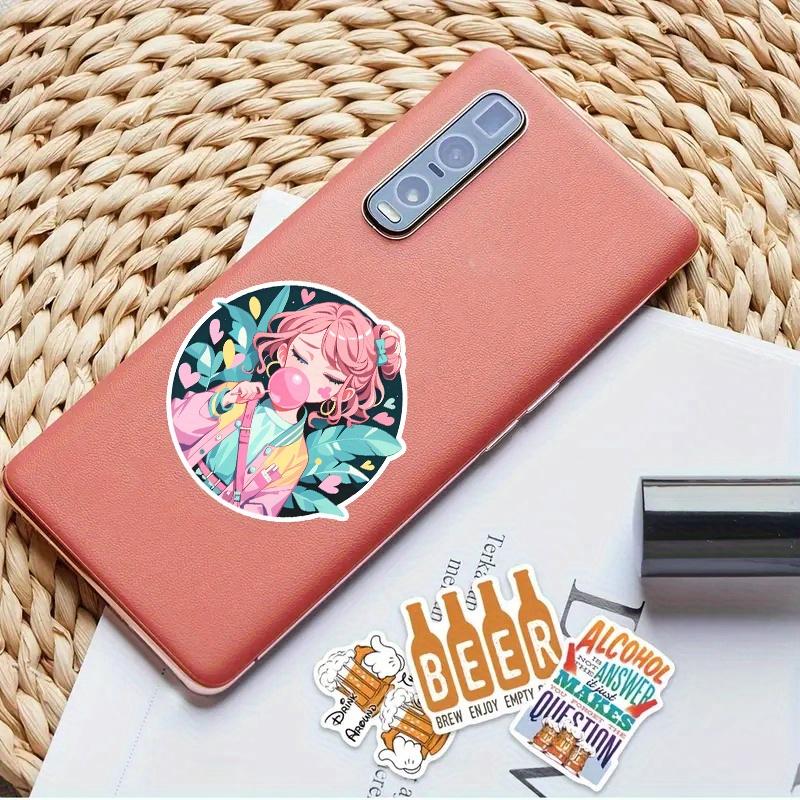 Little Girl Lollipop Sticker Durable for Laptop, Car, Luggage, Skateboard & More - Perfect for Teens, Adults, Creative Decor & Gifting