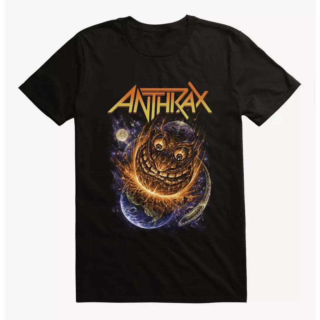 Anthrax Faust Voller Metall Band T-Shirt Baumwolle Grafik T-Shirt Unisex Unisex Sommer Streetwear