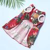 Hawaiian Style Bow Dog Skirt for Small Medium Dogs Soft Breathable Clothes Pet Cat Vest Chihuahua Yorkies Outfit Pet Supplies
