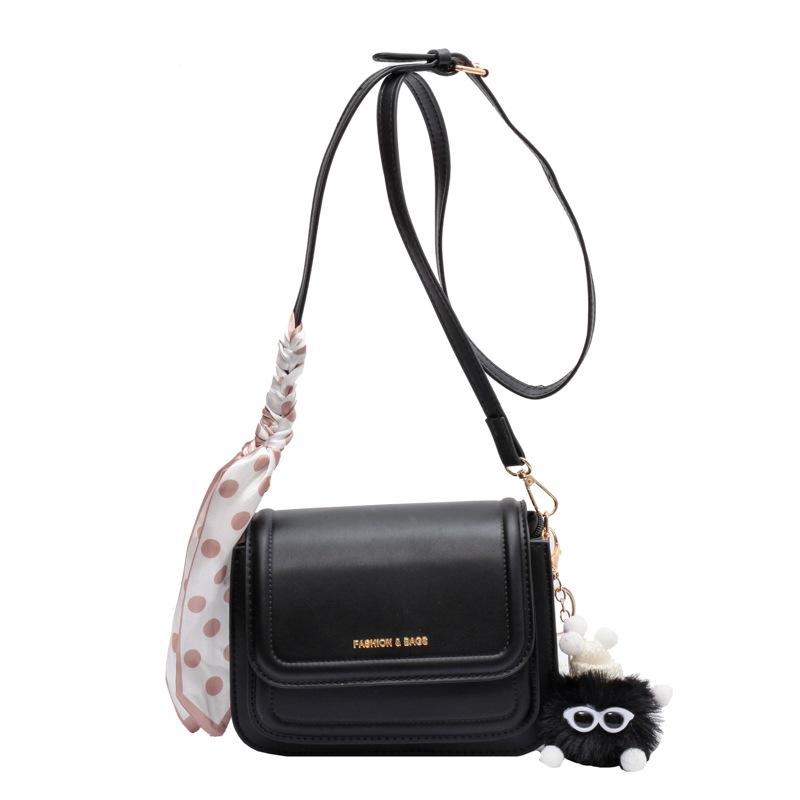 

New minimalist solid color texture popular crossbody bag multi-layer niche women s versatile shoulder bag чёрный