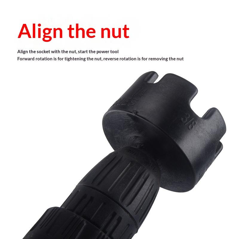 Nut Extractor Drill Bit Adapter Rust Proof Damaged Bolt Remover 1/2 Inch Drive Compatible for Farm Equipment Auto Repair Use