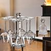Transparent red wine glasssetwithaslantedU-shaped decanter and diamond-shapedcupholder, simple style home-use red wine glass set