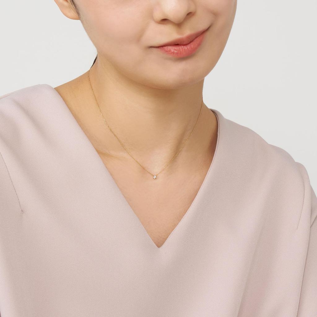Necklace K18 Yellow Gold Quatre AGVN637940DI [Vendome Aoyama] [Official]