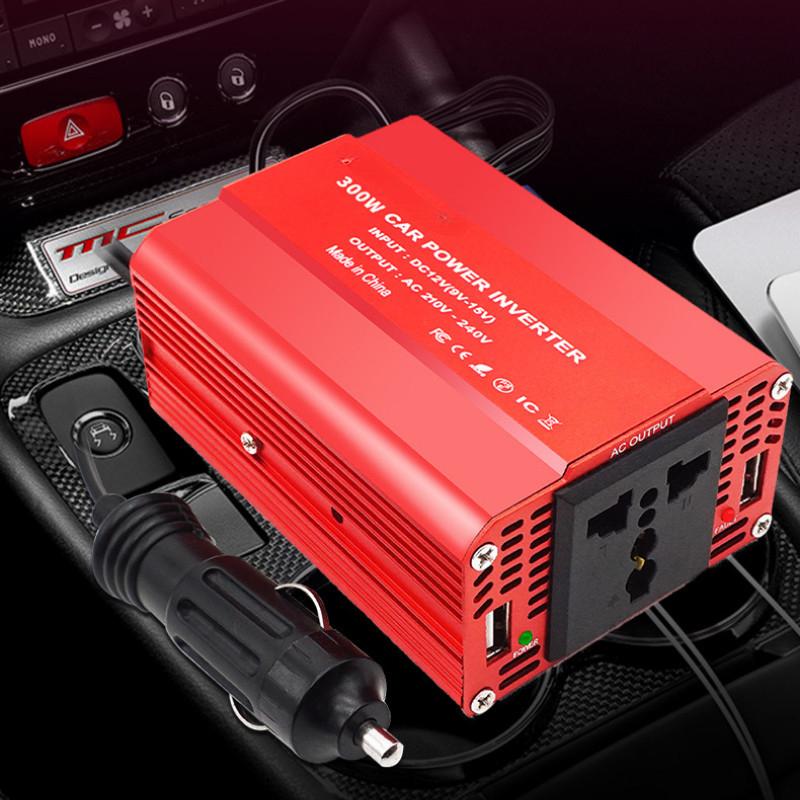 300W Intelligent Car Inverter Dual USB Power Converter Multifunctional Portable Power Adapter