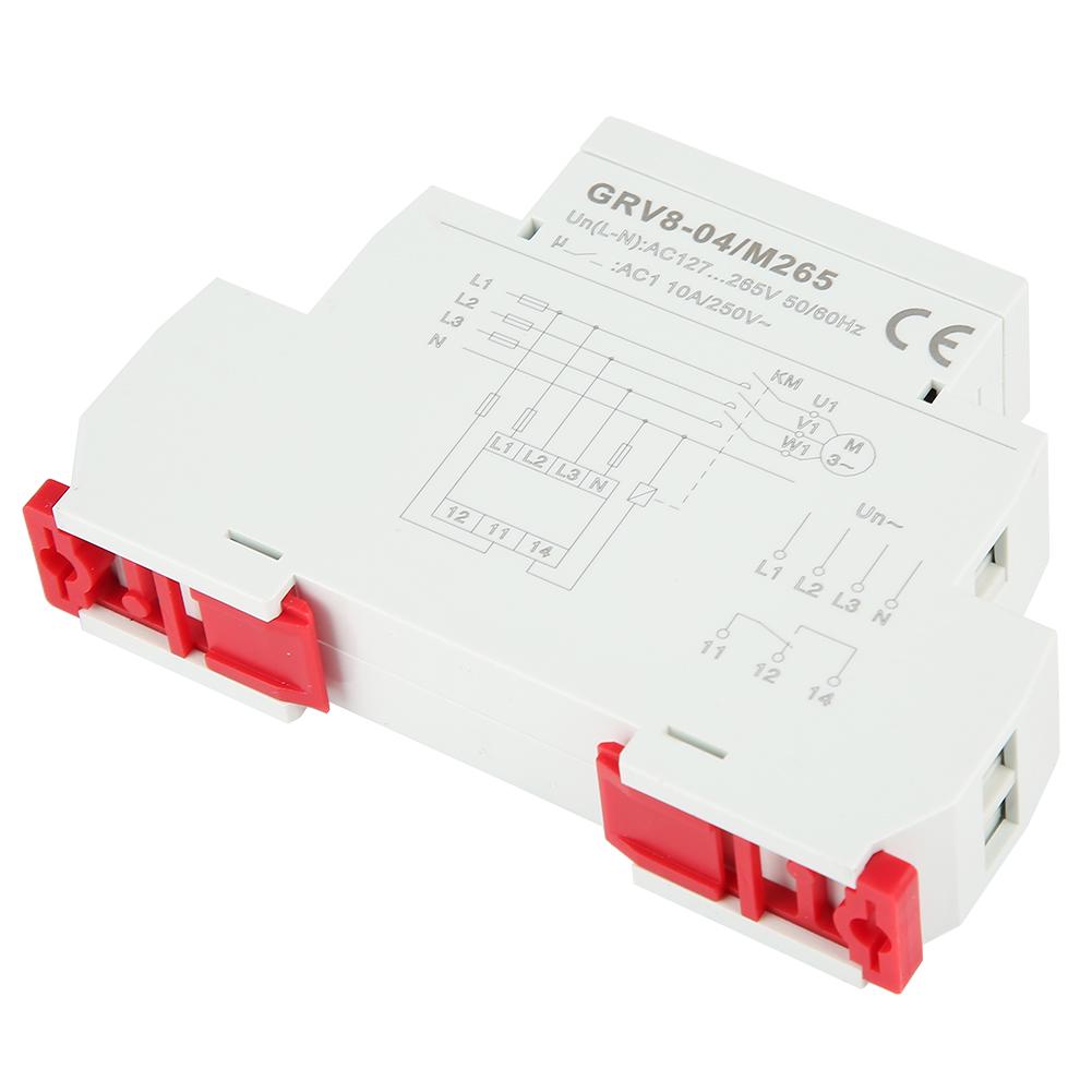 GRV8 04 3 Phase Voltage Monitoring Relay Phase Sequence Phase Failure Protection M265