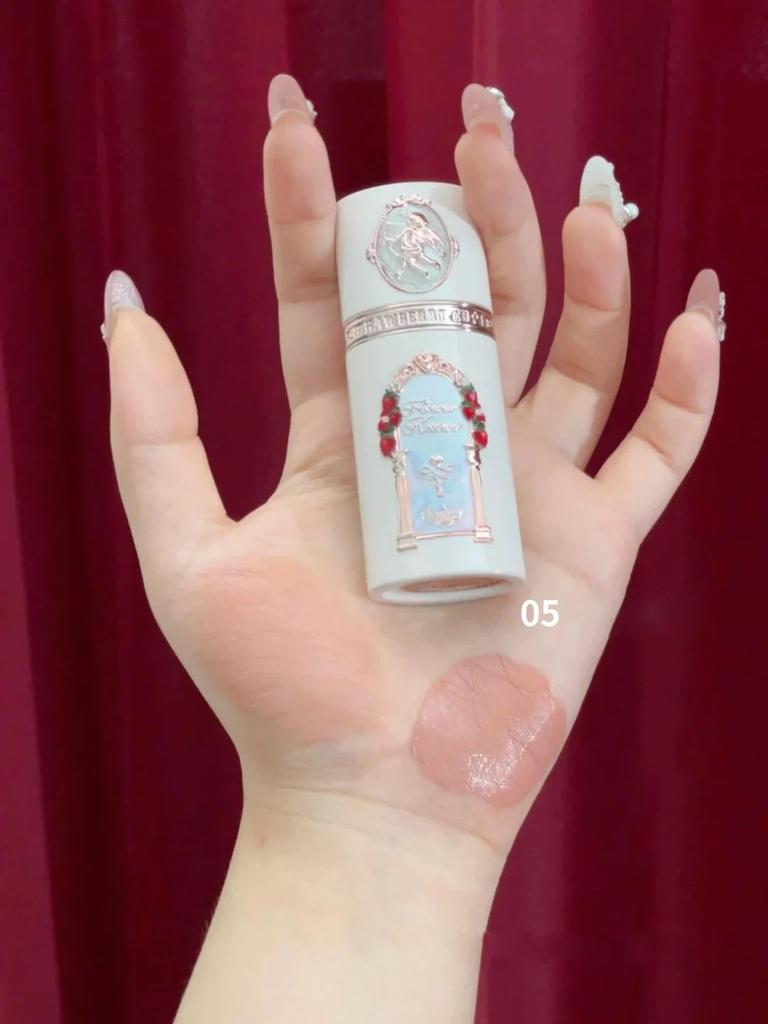 Flower Knows Strawberry Cupid Liquid Blush Long-lasting Moisturizing Easy Makeup Blush Creamy Liquid Blusher