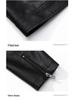 Men's Slim Fit Leather Jacket - Autumn/Winter Casual Lapel Coat with Plus Velvet and Thick Lining