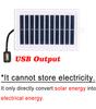 1/2PCS Portable Solar Charger Portable Solar Charger-USB Output for Outdoor Use -for Travel and Camping,Flashlight,Fan Charging