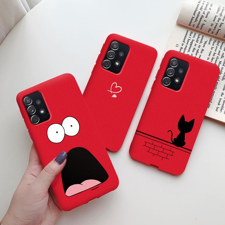 Für Samsung A52 Hülle Silikon Weich Niedlich Rückseite Stoßstange Funda Für Samsung Galaxy A52 5G GalaxyA52 A 52 2021 SM-A526B Hülle Coque