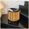 New Niche Rhombus Chain Large-Capacity Commuter Shoulder Messenger Bag Contrasting Color Portable Tote Bag Women
