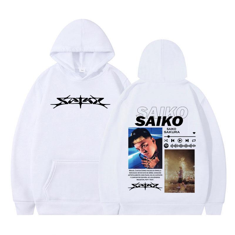 Rapper SAIKO SAKURA Album Merch Harajuku Hoodies Men Women Fashion Clothes Long Sleeve Hip-hop Oversized Man Hooded Sweatshirts
