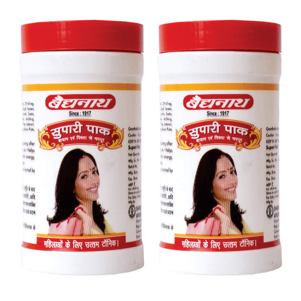 Baidyanath Asli Ayurved Supari Pak 100g  X Pack of 2 | Digestive Support & Backache Relief for Women