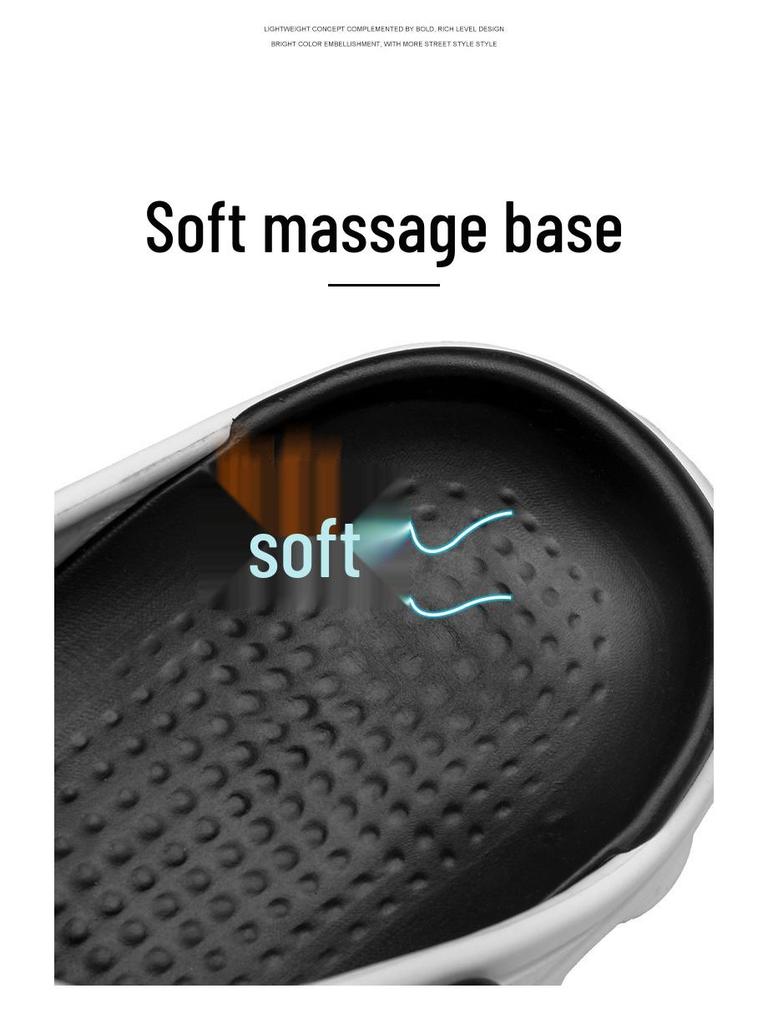 2024 Men's Non-Slip Thick Sole Casual Clog Shoes for Outdoor and Beach Wear