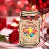 48Sets Valentines Day Cards Mason Jar Gift Cards with Treat Bags for Kids School