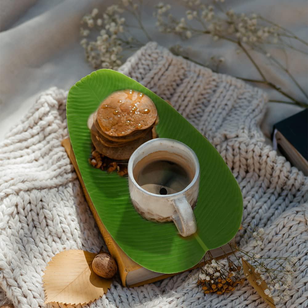 Artificial Plant False Leaf Single Leaf Banana Leaf Green Leaf Home Table Placemat Green Plant Decoration