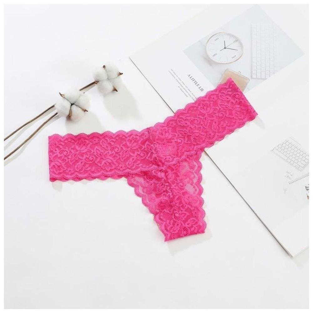 Bow Lace Seamless Panties Thong Mesh Lace Briefs Fashion Underwear for Women  Comfortable