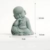 Sandstone Little Monk sculptures and figurines  Cute Home Room Office car Table decoration and accessories High quality gifts