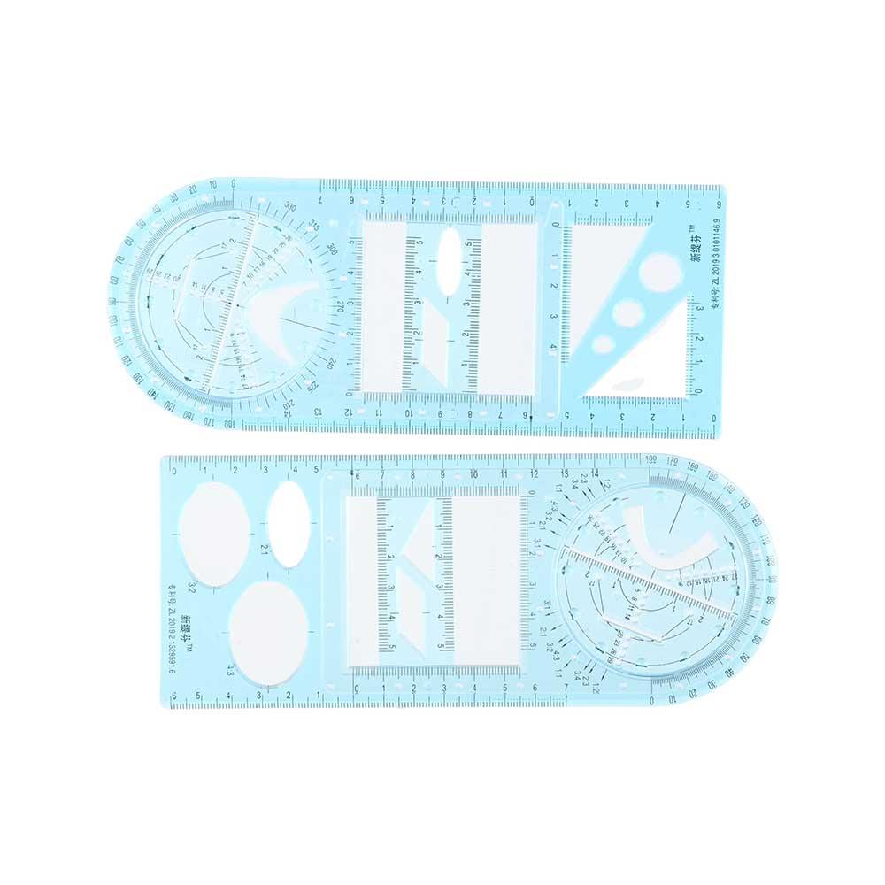 

Школьные канцелярские принадлежности Шаблон для рисования школьных занятий Геометрическая линейка Транспортир Измерительный инструмент