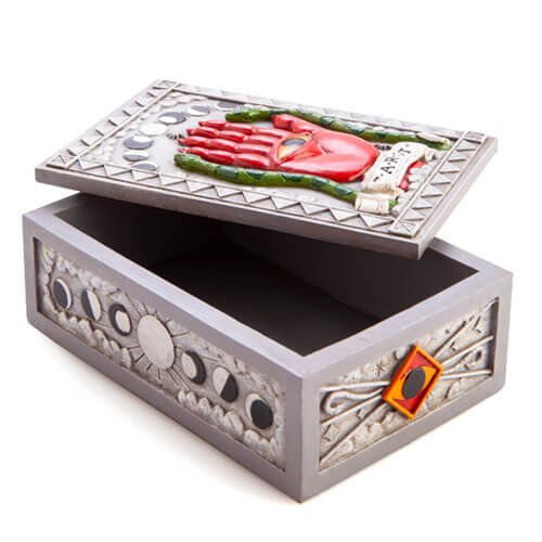 Luxurious Polyresin Tarot Box (Silver)