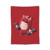 Coperta in Flanella Pogo Oddbods, Coperta Plaid Traspirante Fantastica per Letto Divano Decorazione Tessile,